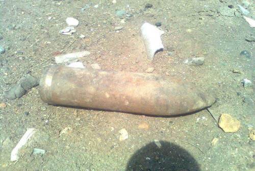 Школьник нашел снаряд у реки Джуса